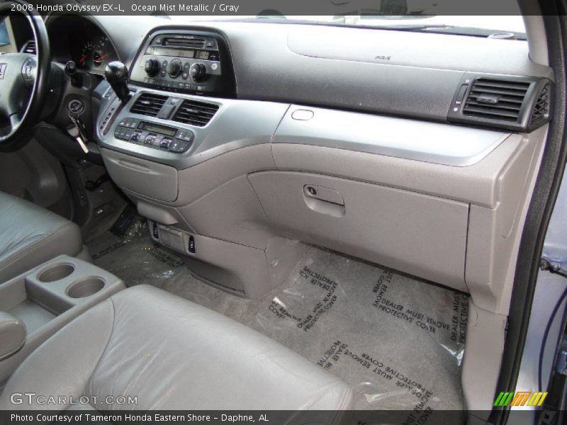 Ocean Mist Metallic / Gray 2008 Honda Odyssey EX-L
