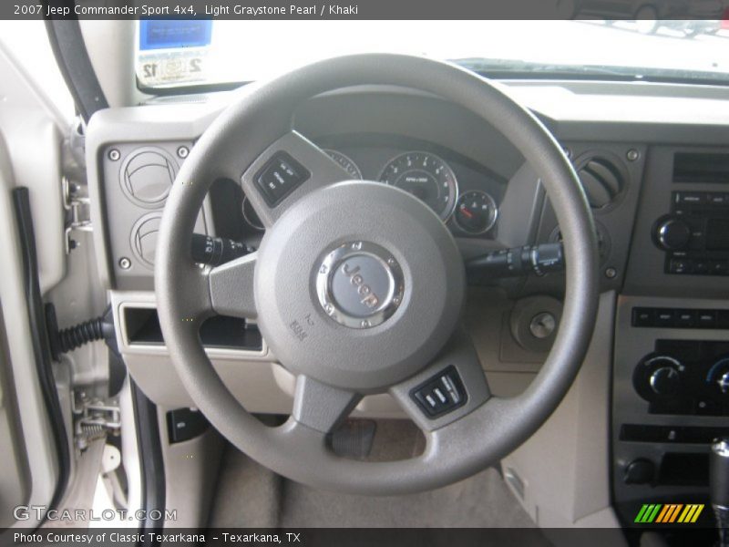 Light Graystone Pearl / Khaki 2007 Jeep Commander Sport 4x4