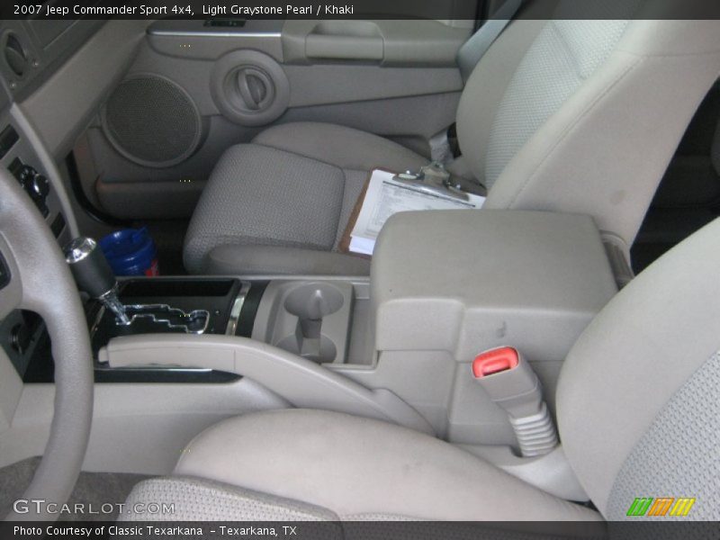 Light Graystone Pearl / Khaki 2007 Jeep Commander Sport 4x4