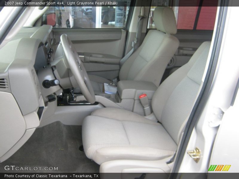 Light Graystone Pearl / Khaki 2007 Jeep Commander Sport 4x4