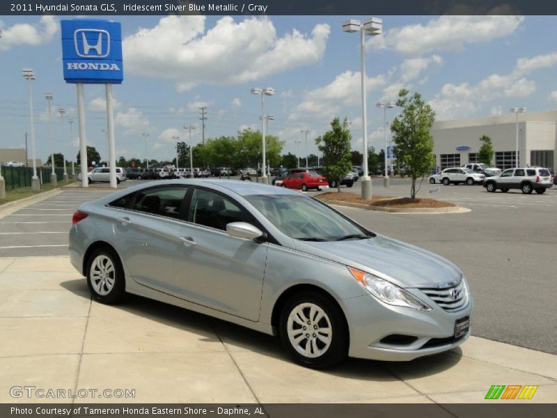 Iridescent Silver Blue Metallic / Gray 2011 Hyundai Sonata GLS