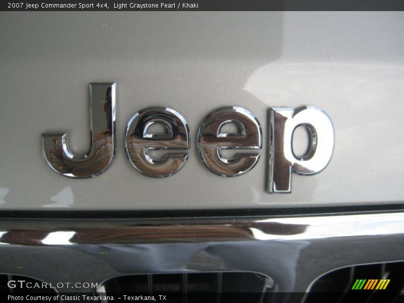 Light Graystone Pearl / Khaki 2007 Jeep Commander Sport 4x4
