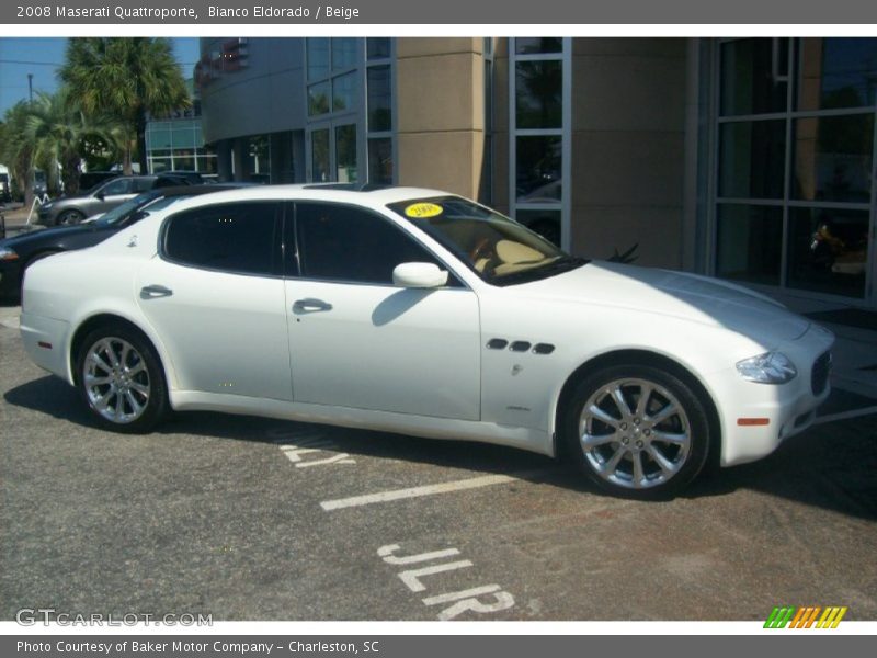 Bianco Eldorado / Beige 2008 Maserati Quattroporte
