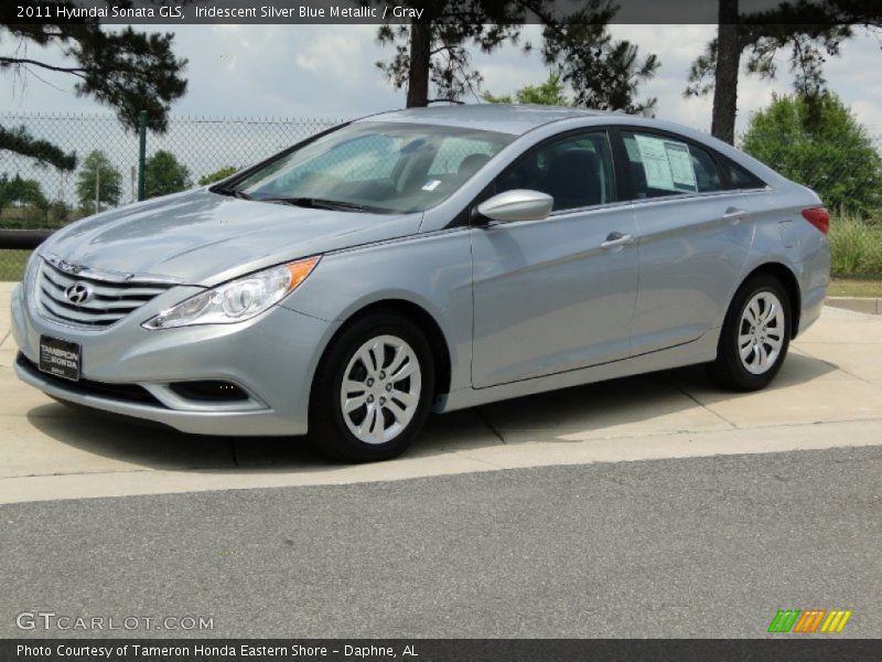 Iridescent Silver Blue Metallic / Gray 2011 Hyundai Sonata GLS