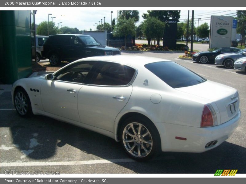 Bianco Eldorado / Beige 2008 Maserati Quattroporte