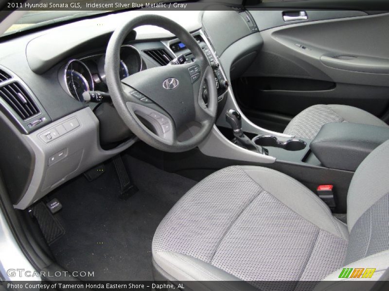 Iridescent Silver Blue Metallic / Gray 2011 Hyundai Sonata GLS