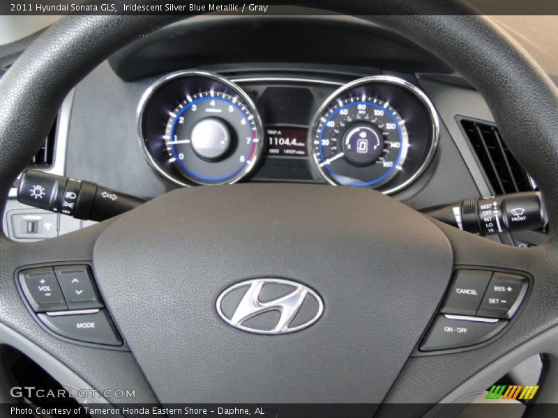 Iridescent Silver Blue Metallic / Gray 2011 Hyundai Sonata GLS