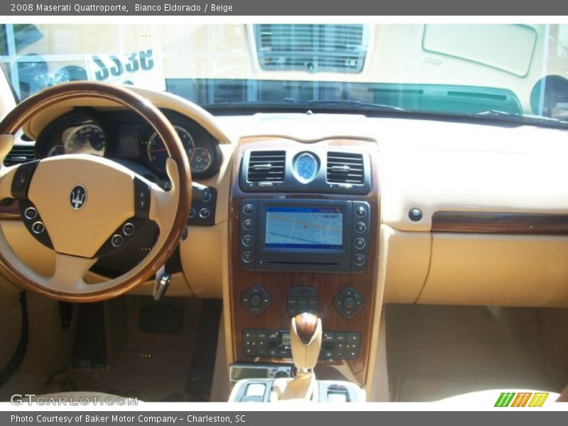 Bianco Eldorado / Beige 2008 Maserati Quattroporte