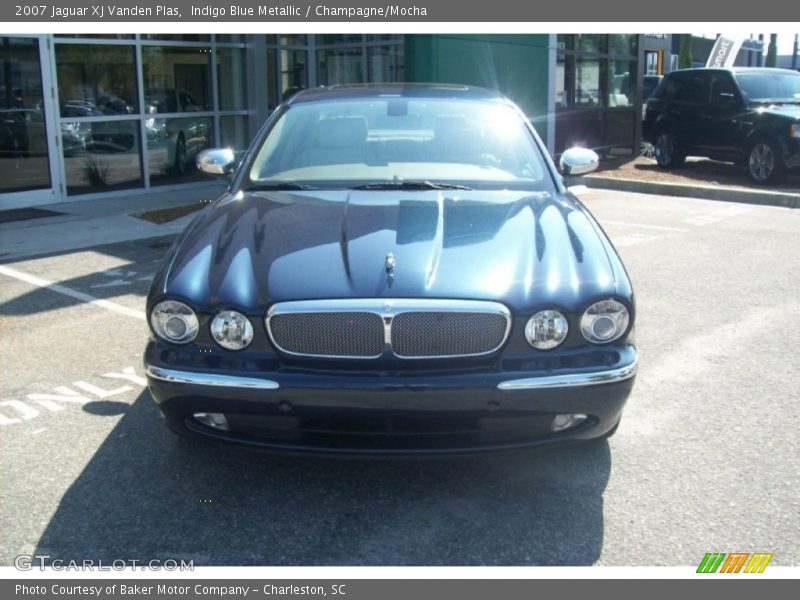 Indigo Blue Metallic / Champagne/Mocha 2007 Jaguar XJ Vanden Plas