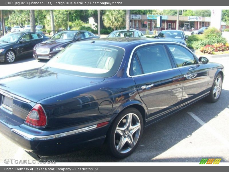 Indigo Blue Metallic / Champagne/Mocha 2007 Jaguar XJ Vanden Plas