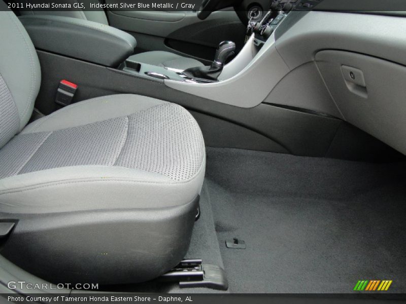 Iridescent Silver Blue Metallic / Gray 2011 Hyundai Sonata GLS
