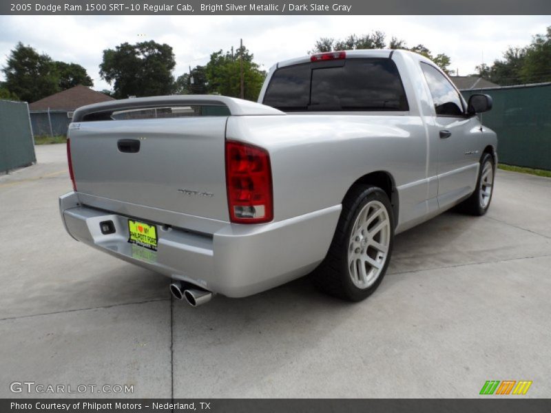 Bright Silver Metallic / Dark Slate Gray 2005 Dodge Ram 1500 SRT-10 Regular Cab