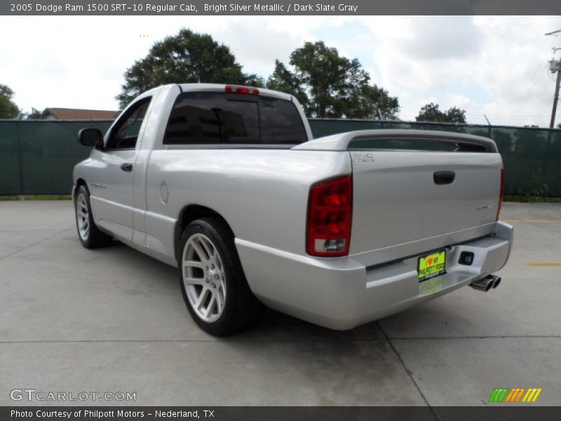 Bright Silver Metallic / Dark Slate Gray 2005 Dodge Ram 1500 SRT-10 Regular Cab