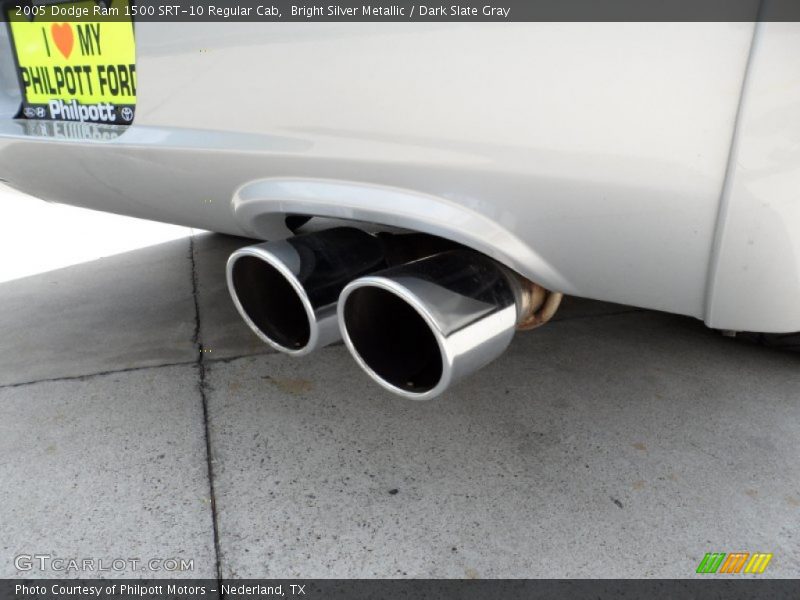 Bright Silver Metallic / Dark Slate Gray 2005 Dodge Ram 1500 SRT-10 Regular Cab