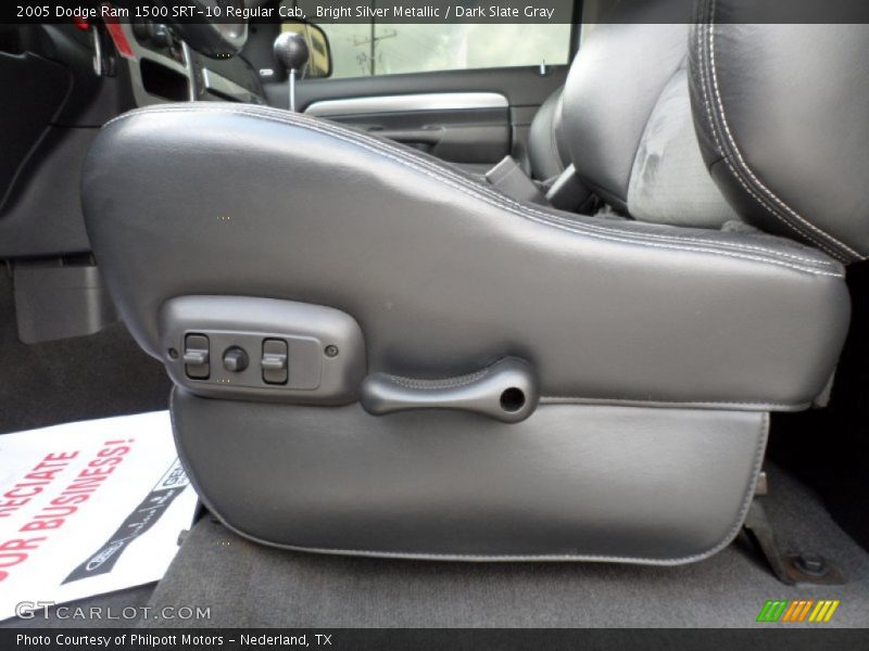 Bright Silver Metallic / Dark Slate Gray 2005 Dodge Ram 1500 SRT-10 Regular Cab