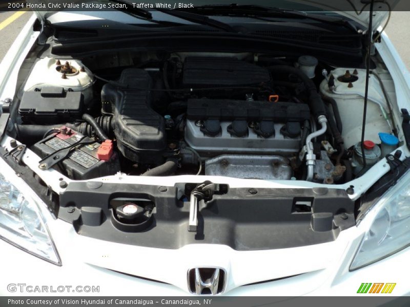 Taffeta White / Black 2004 Honda Civic Value Package Sedan