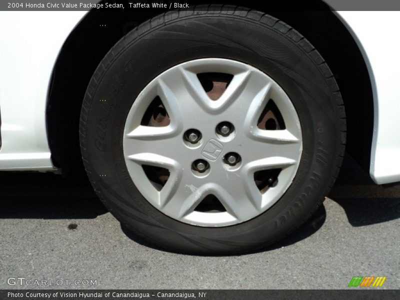 Taffeta White / Black 2004 Honda Civic Value Package Sedan