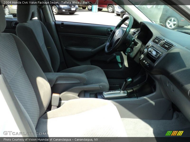 Taffeta White / Black 2004 Honda Civic Value Package Sedan
