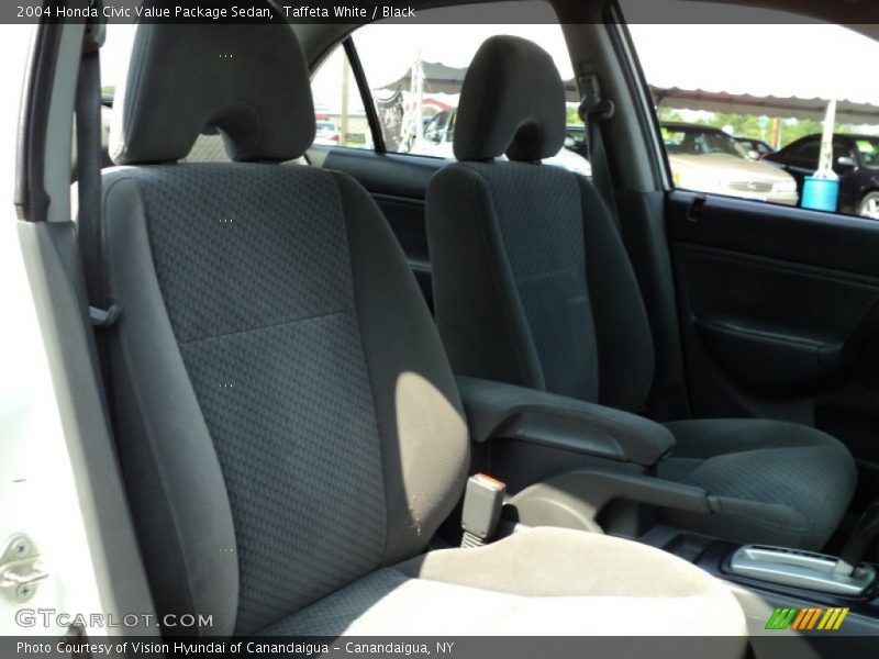 Taffeta White / Black 2004 Honda Civic Value Package Sedan