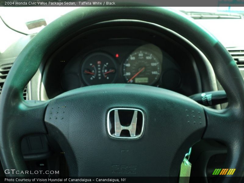 Taffeta White / Black 2004 Honda Civic Value Package Sedan