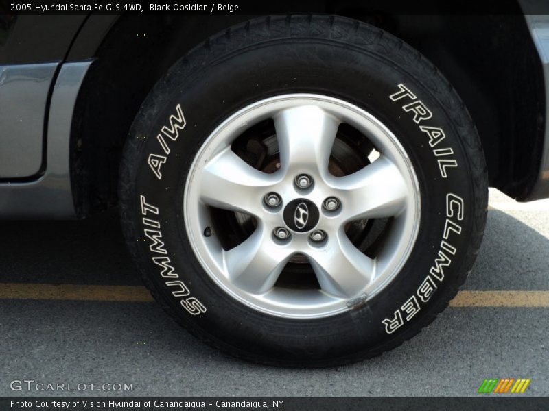 Black Obsidian / Beige 2005 Hyundai Santa Fe GLS 4WD