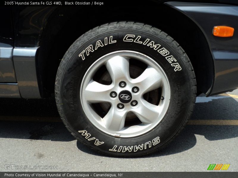 Black Obsidian / Beige 2005 Hyundai Santa Fe GLS 4WD