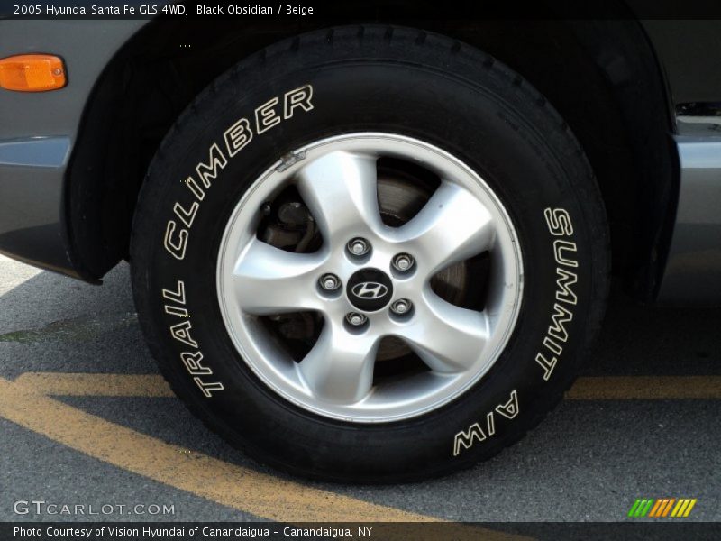 Black Obsidian / Beige 2005 Hyundai Santa Fe GLS 4WD
