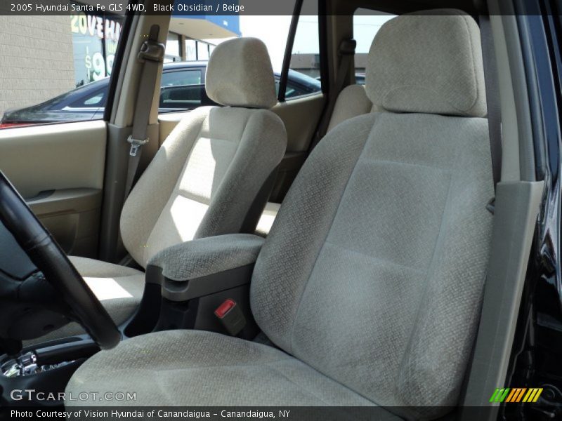 Black Obsidian / Beige 2005 Hyundai Santa Fe GLS 4WD