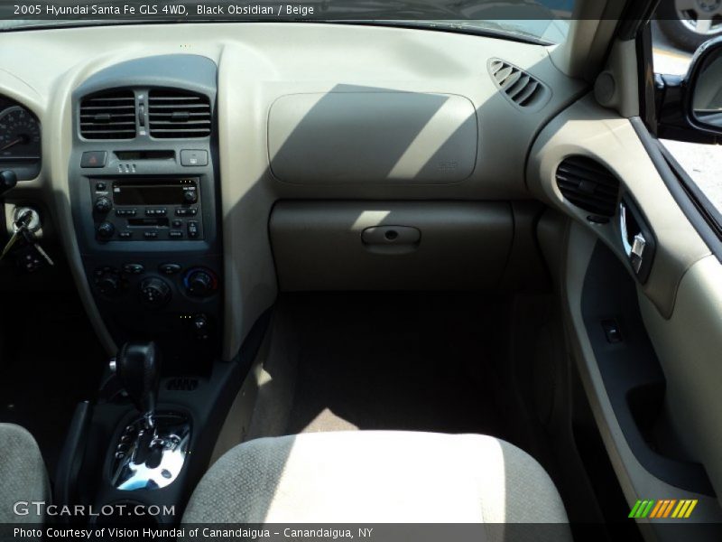 Black Obsidian / Beige 2005 Hyundai Santa Fe GLS 4WD