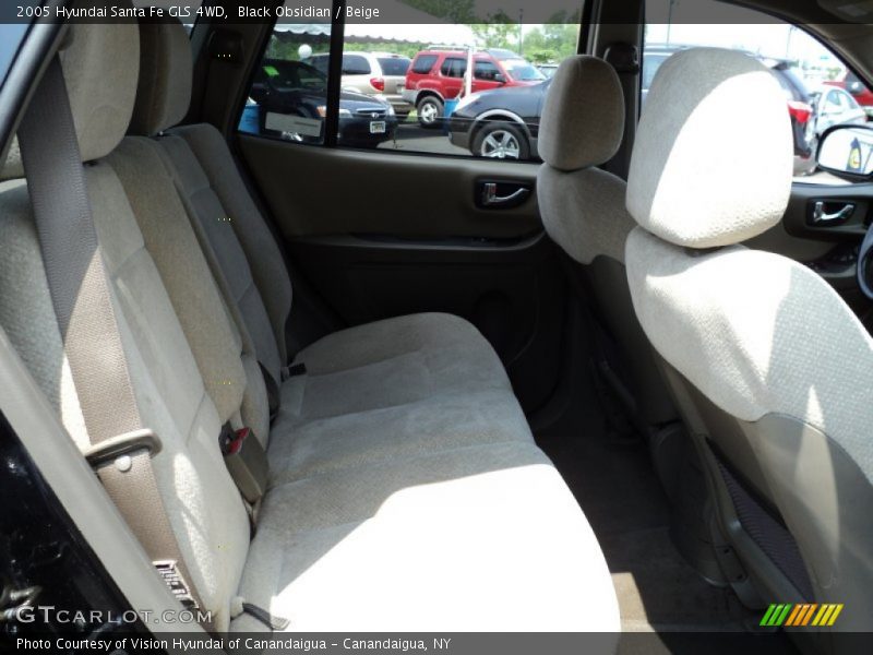 Black Obsidian / Beige 2005 Hyundai Santa Fe GLS 4WD