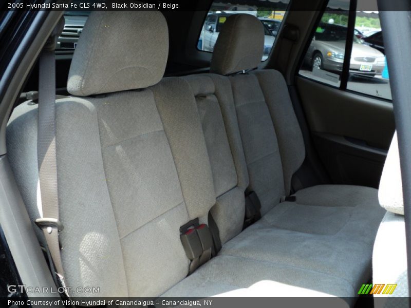 Black Obsidian / Beige 2005 Hyundai Santa Fe GLS 4WD