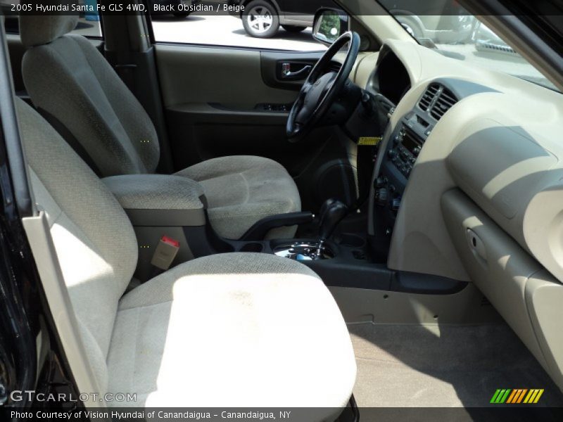 Black Obsidian / Beige 2005 Hyundai Santa Fe GLS 4WD