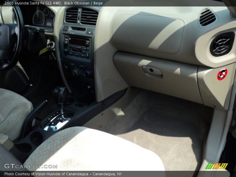 Black Obsidian / Beige 2005 Hyundai Santa Fe GLS 4WD