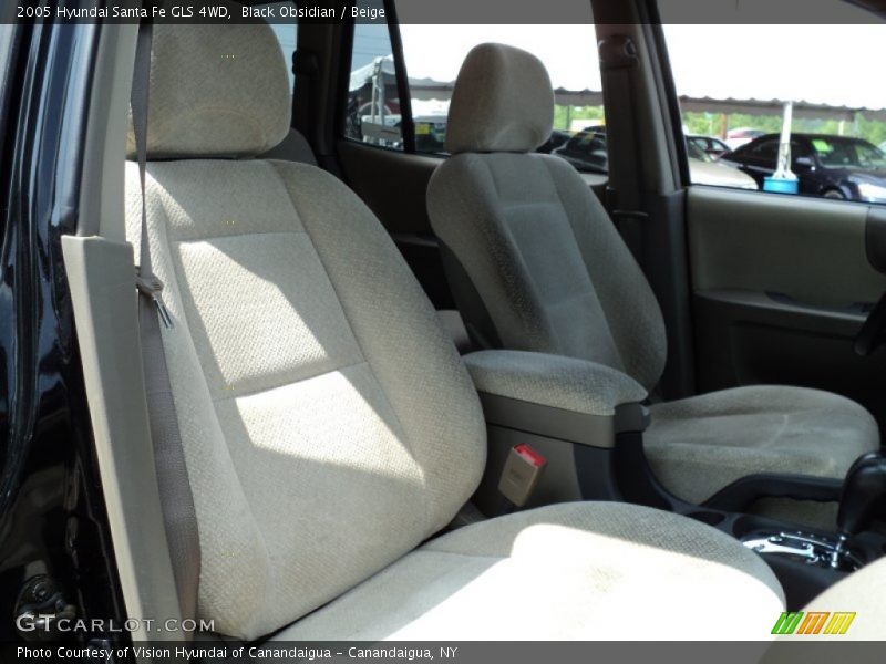 Black Obsidian / Beige 2005 Hyundai Santa Fe GLS 4WD