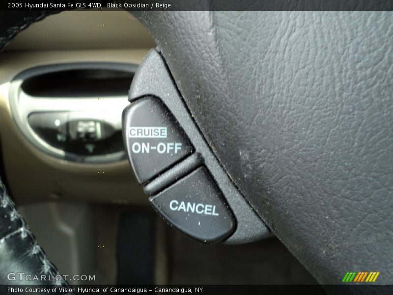 Black Obsidian / Beige 2005 Hyundai Santa Fe GLS 4WD