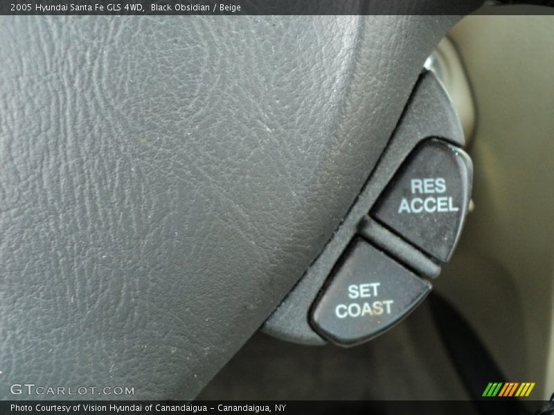 Black Obsidian / Beige 2005 Hyundai Santa Fe GLS 4WD