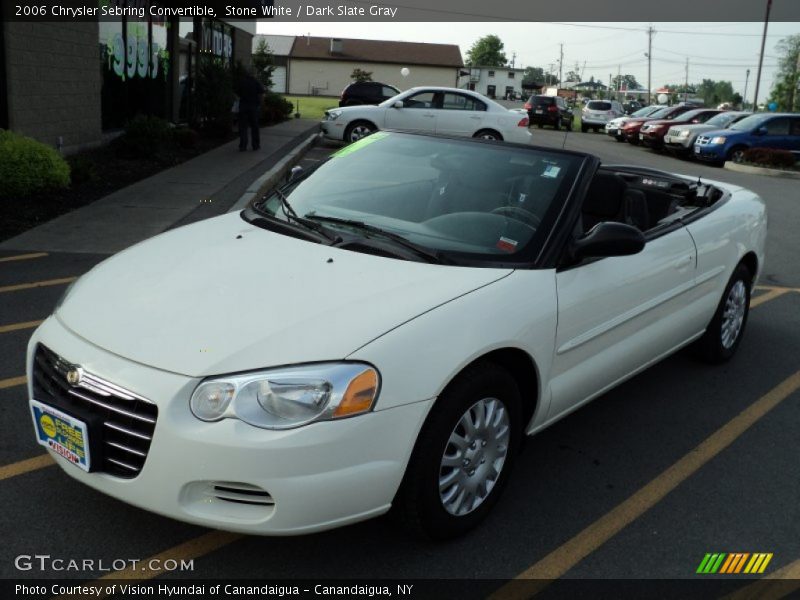 Stone White / Dark Slate Gray 2006 Chrysler Sebring Convertible