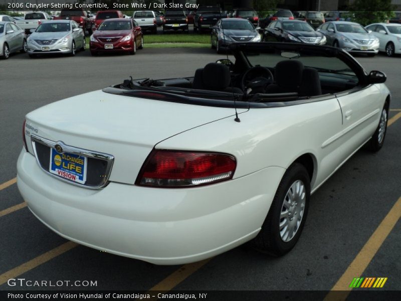 Stone White / Dark Slate Gray 2006 Chrysler Sebring Convertible
