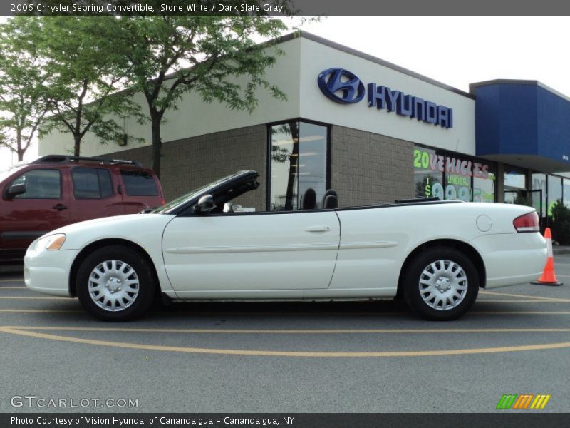 Stone White / Dark Slate Gray 2006 Chrysler Sebring Convertible