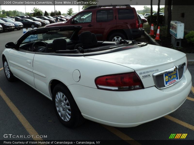 Stone White / Dark Slate Gray 2006 Chrysler Sebring Convertible