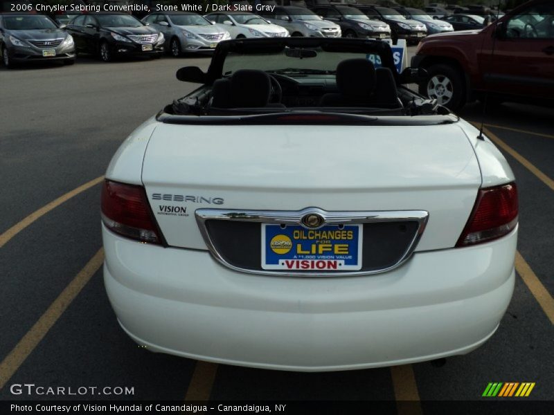 Stone White / Dark Slate Gray 2006 Chrysler Sebring Convertible