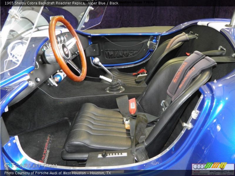 Viper Blue / Black 1965 Shelby Cobra Backdraft Roadster Replica