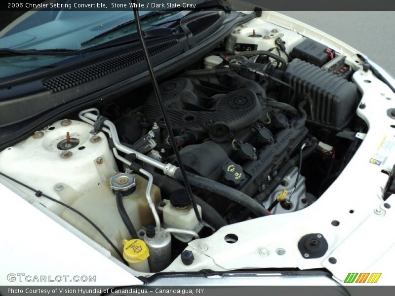 Stone White / Dark Slate Gray 2006 Chrysler Sebring Convertible