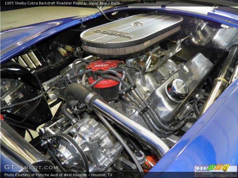 Viper Blue / Black 1965 Shelby Cobra Backdraft Roadster Replica