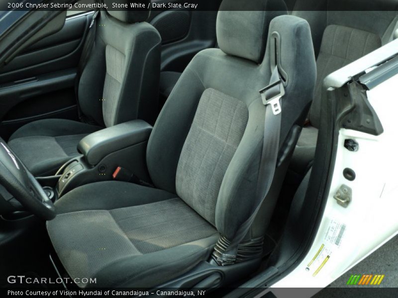 Stone White / Dark Slate Gray 2006 Chrysler Sebring Convertible