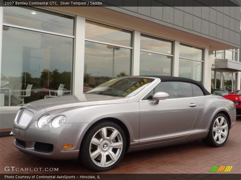 Silver Tempest / Saddle 2007 Bentley Continental GTC