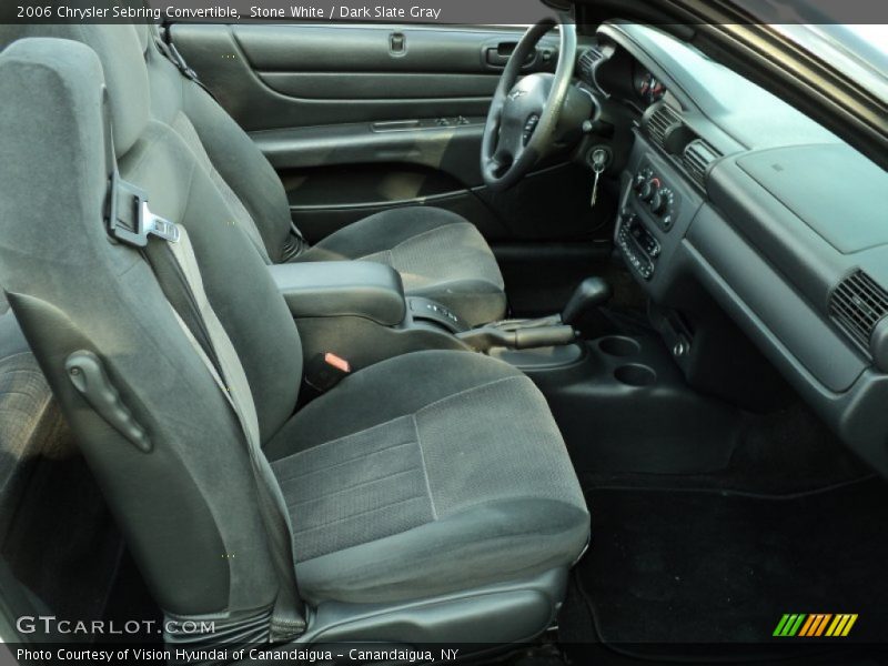 Stone White / Dark Slate Gray 2006 Chrysler Sebring Convertible