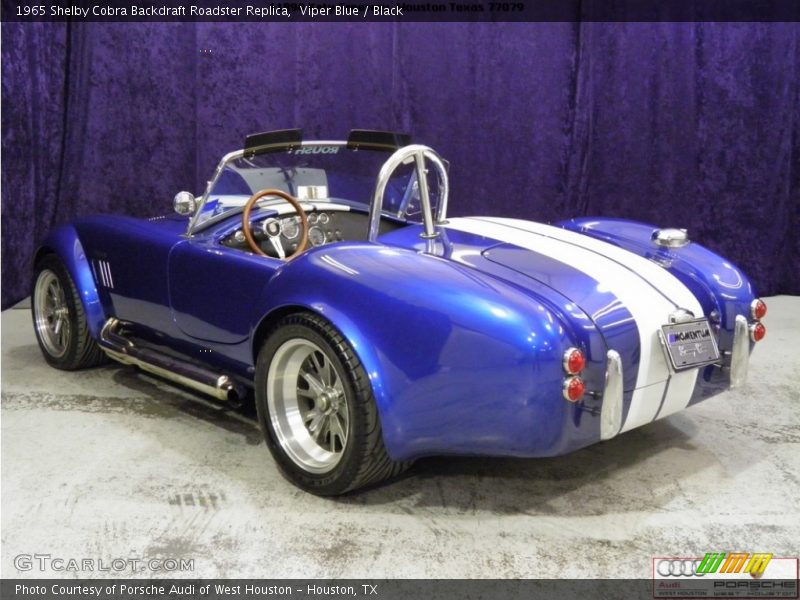 Viper Blue / Black 1965 Shelby Cobra Backdraft Roadster Replica