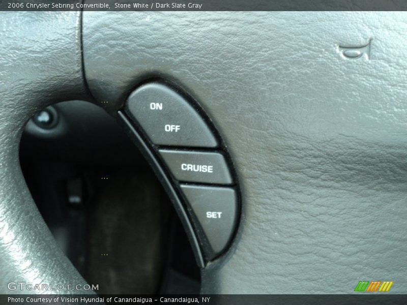 Controls of 2006 Sebring Convertible