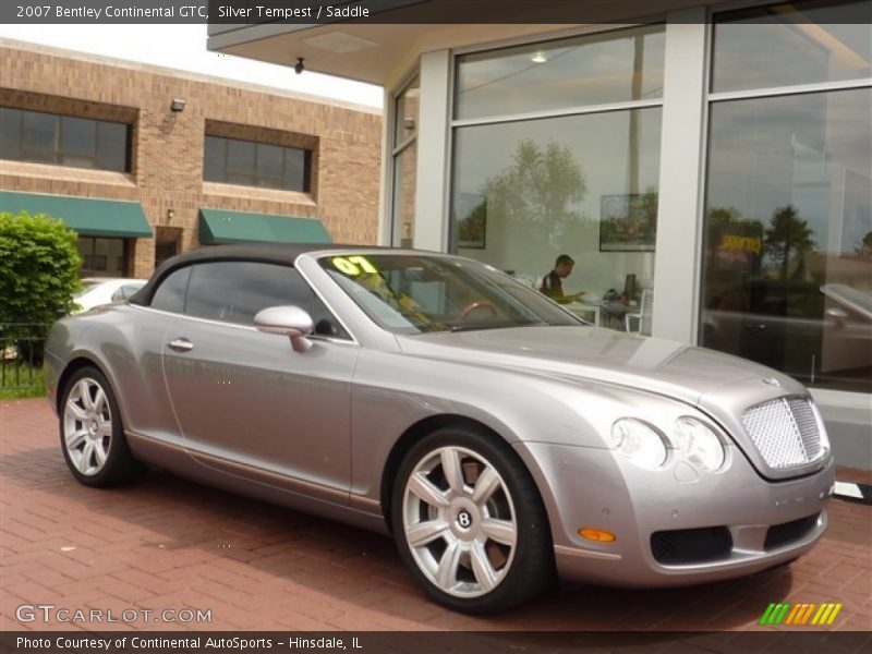 Silver Tempest / Saddle 2007 Bentley Continental GTC